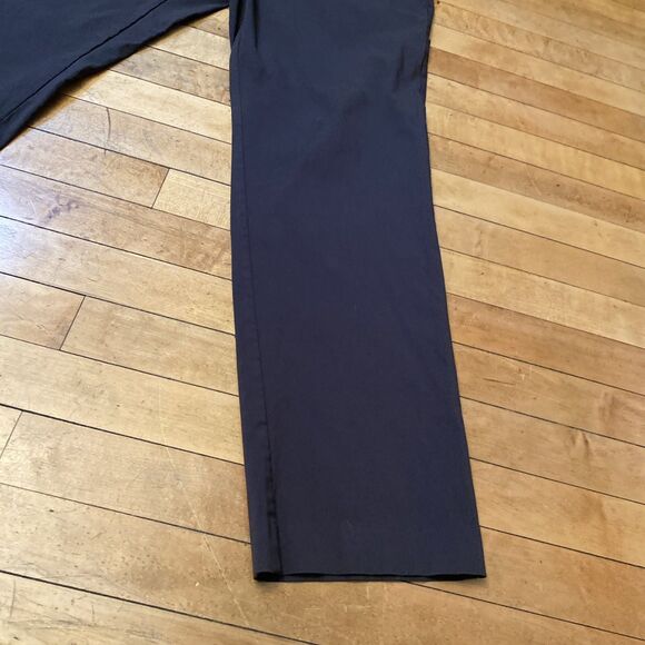 Tommy Hilfiger Pants Women’s Size 40x32 Flat Front Black Straight Leg Office - Picture 6 of 10